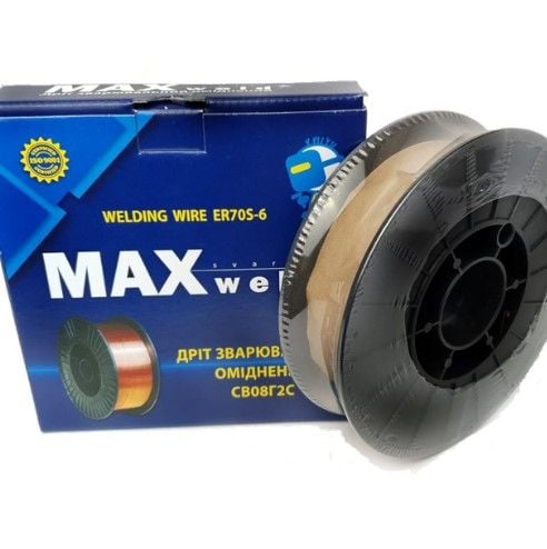 Дріт зварювальний оміднений MAX weld (08 мм. 5 кг.)