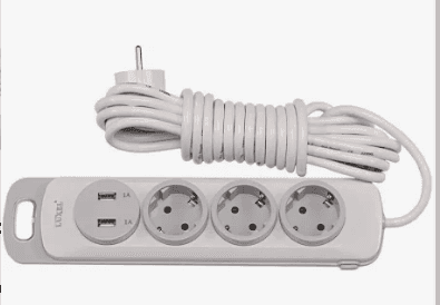 Подовжувач Luxel Nota 3гнізда 3 м + USB