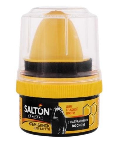 Salton Крем-блиск для взуття чорний