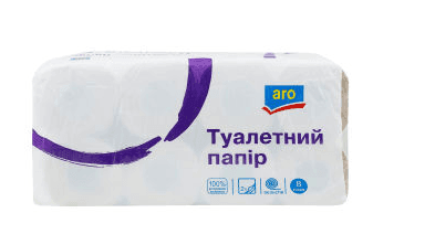 ARO Туалетний папір сірий 8 шт. (упаковка)