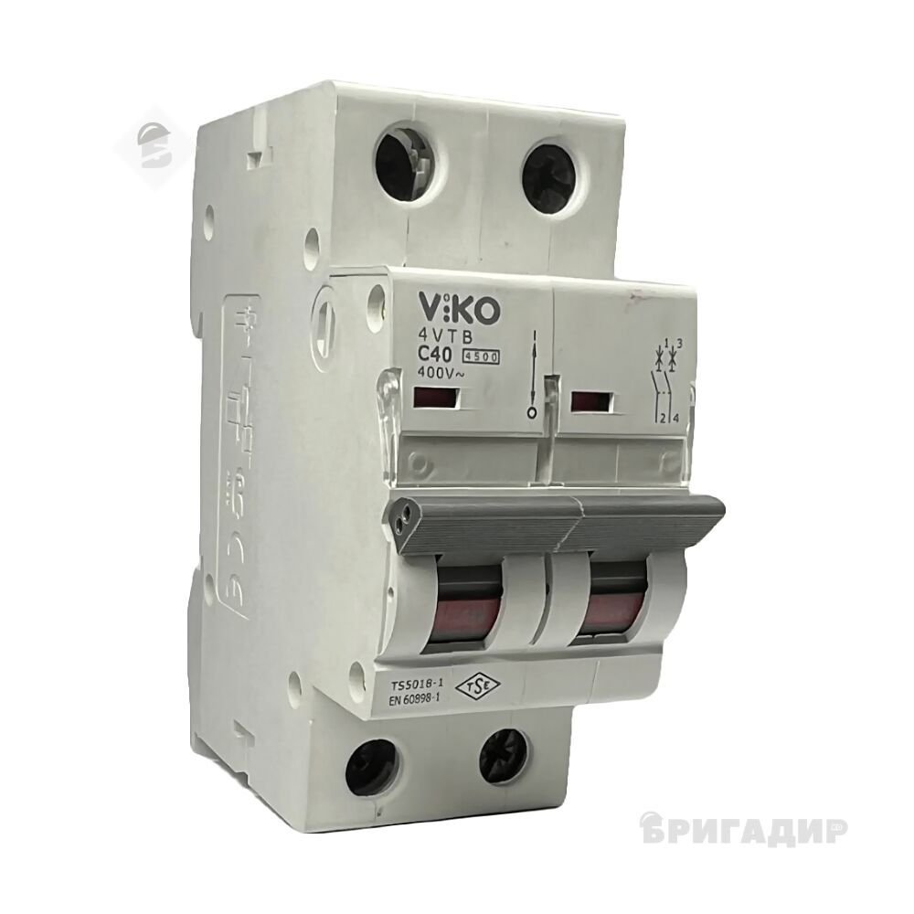 Автоматичний вимикач 2C 40А 4.5кА 230/400V Тип С ViKO