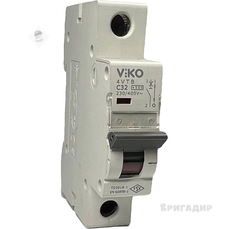Автоматичний вимикач 1C 32А 4.5кА 230/400V Тип С ViKO