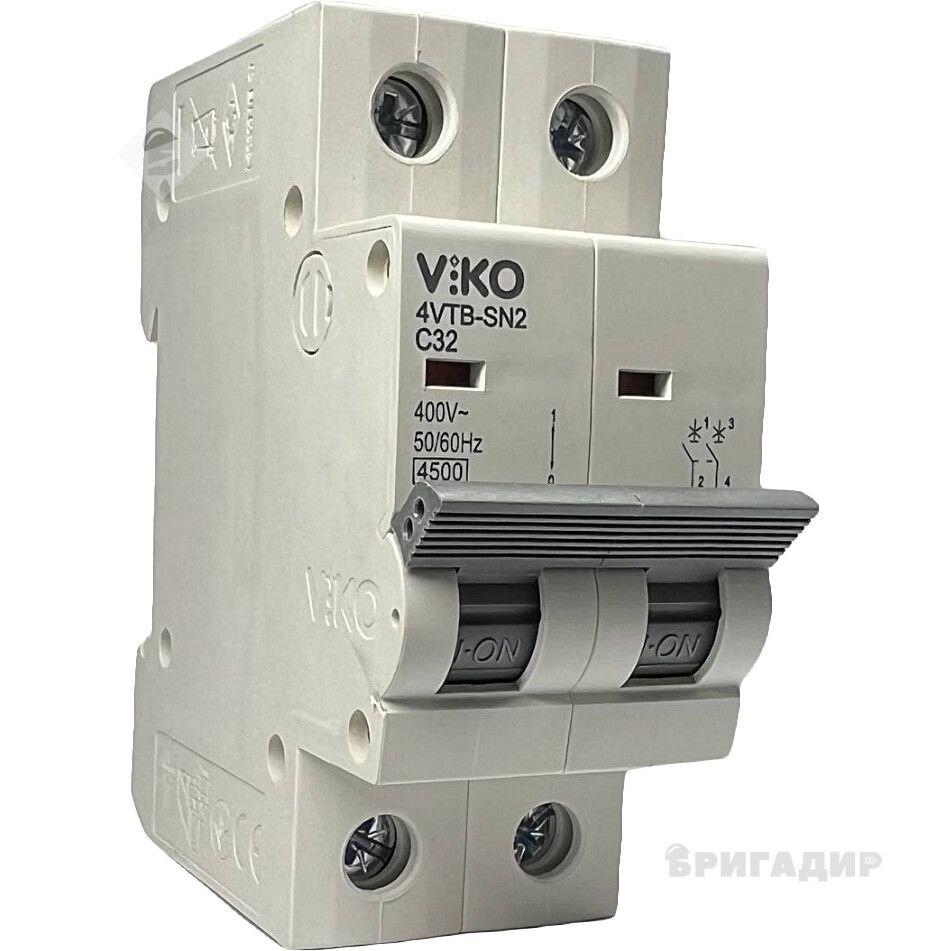 Автоматичний вимикач 2C 32А 4.5кА 230/400V Тип С ViKO