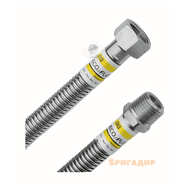 Eco Flex Газ. шланг d12 1/2x1/2 ВЗ, 80см