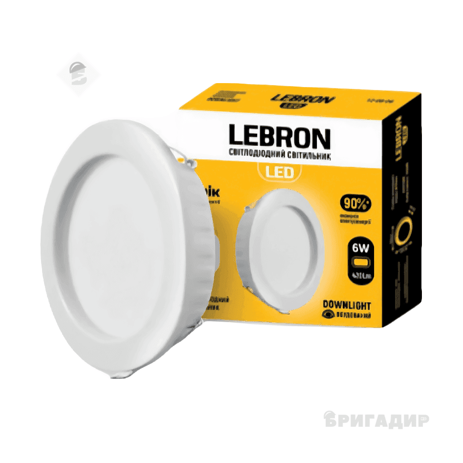 LED світильник Lebron L-DR-1841,18W,1440Lm,4100k вбудований 12-08-18