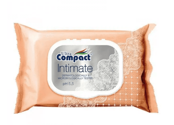 Ultra Compact волога серветка 25 шт Інтим з клапаном