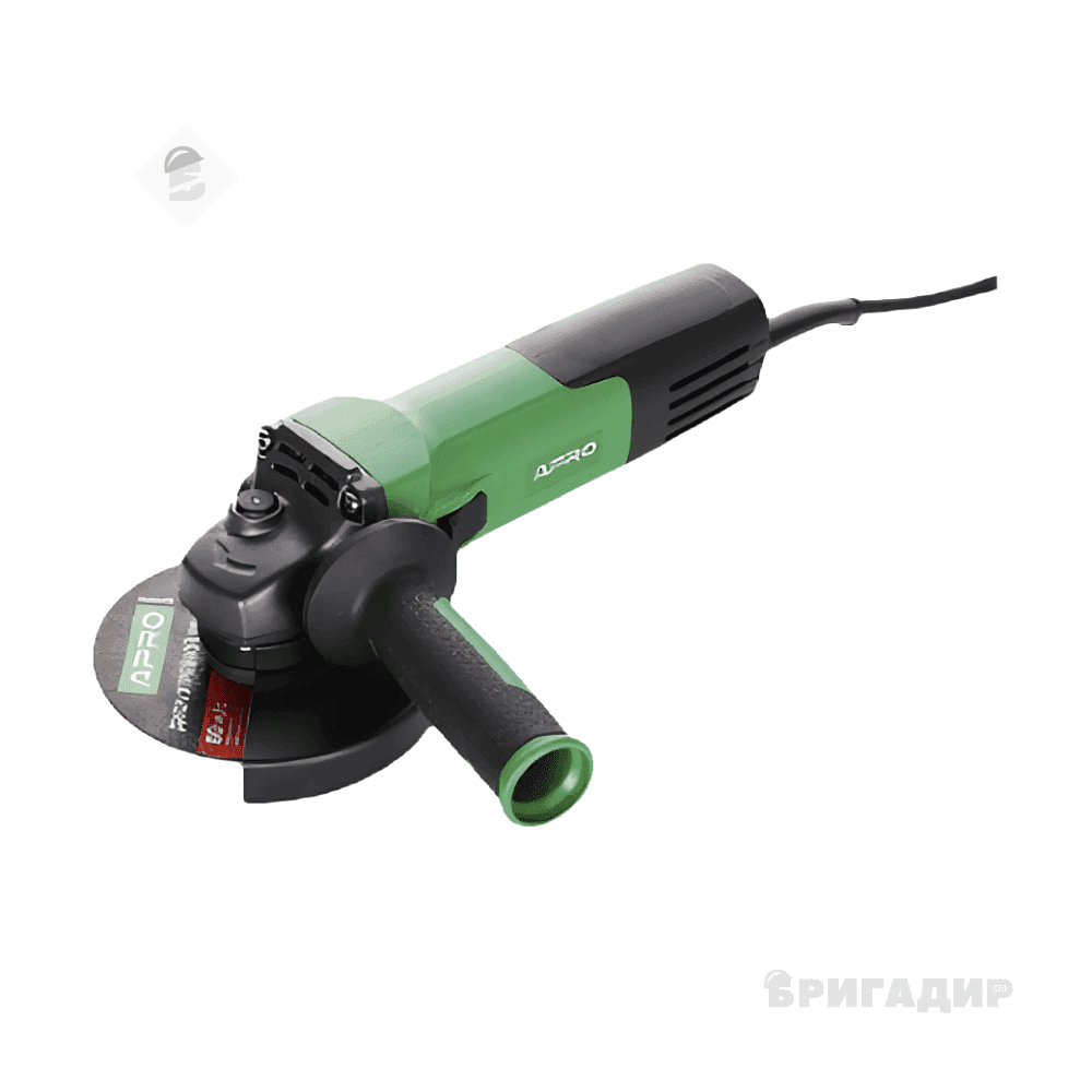 899002 Кутова шліфмашина APRO 125 1000ВТ з додатковим захистом