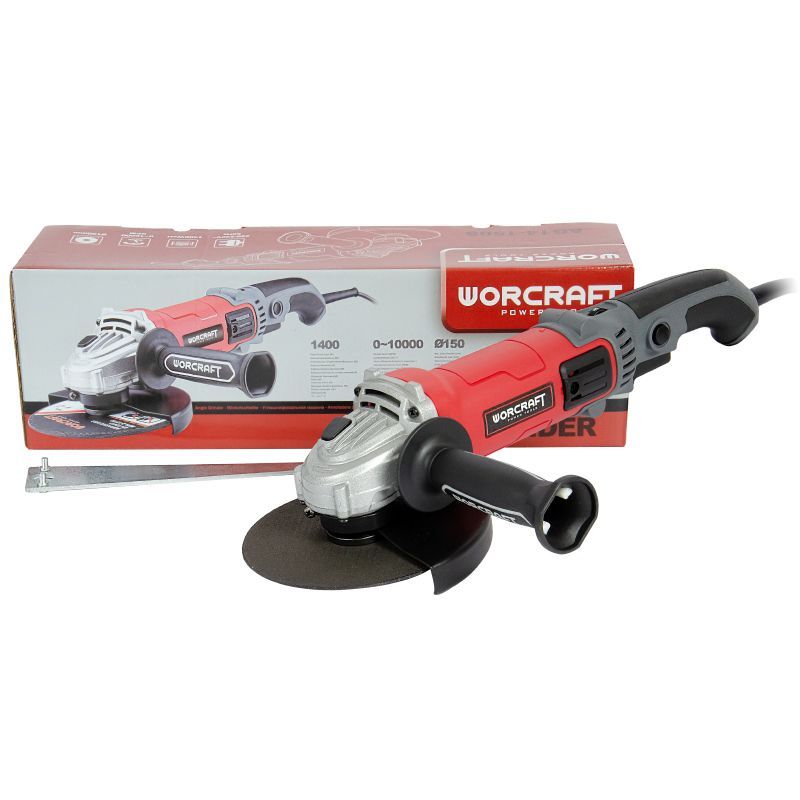 Кутова шліфмашина Worcraft AG14-150S