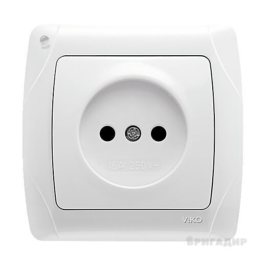 Розетка без заземлення біла ViKO Carmen