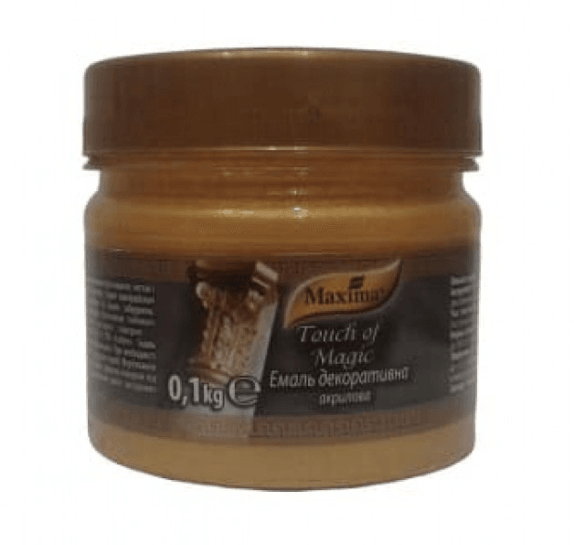 Емаль декоративна акрилова Мідь ТМ Maxima 0.1кг