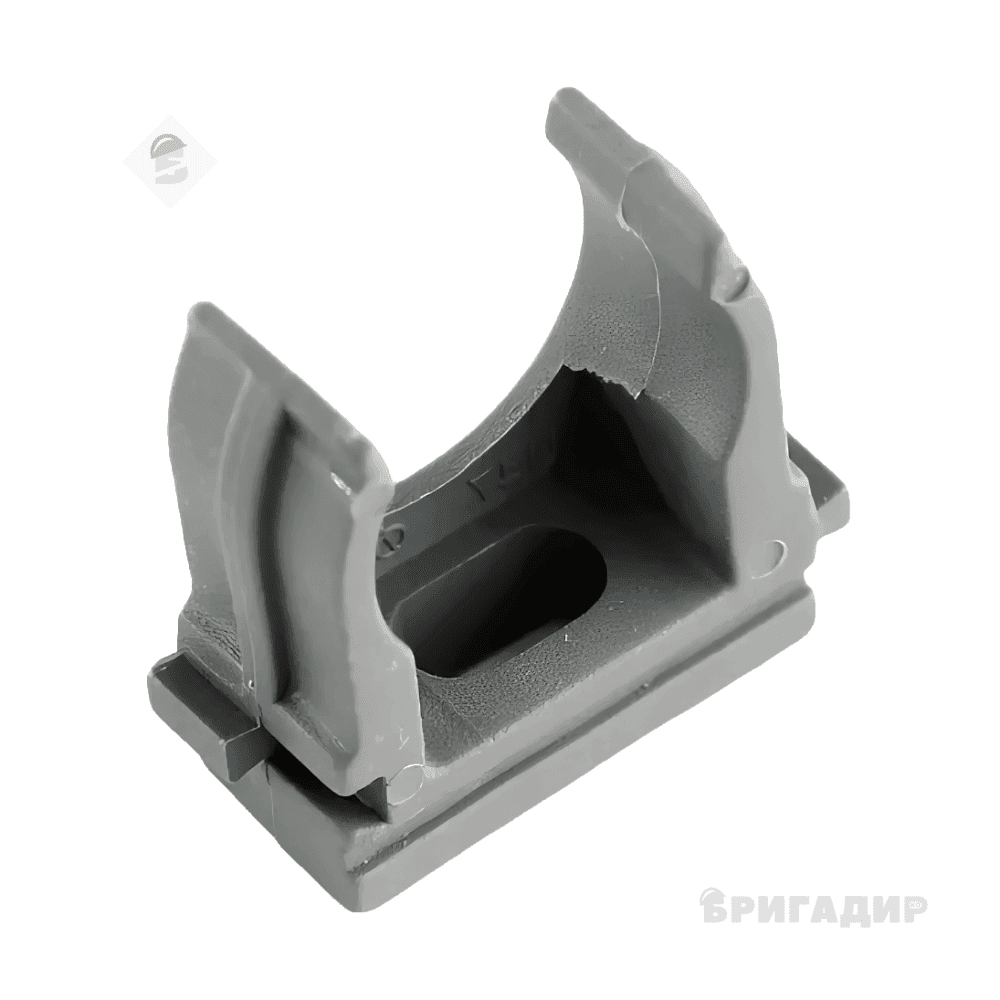 Кліпса для гофри Apro -16мм сіра