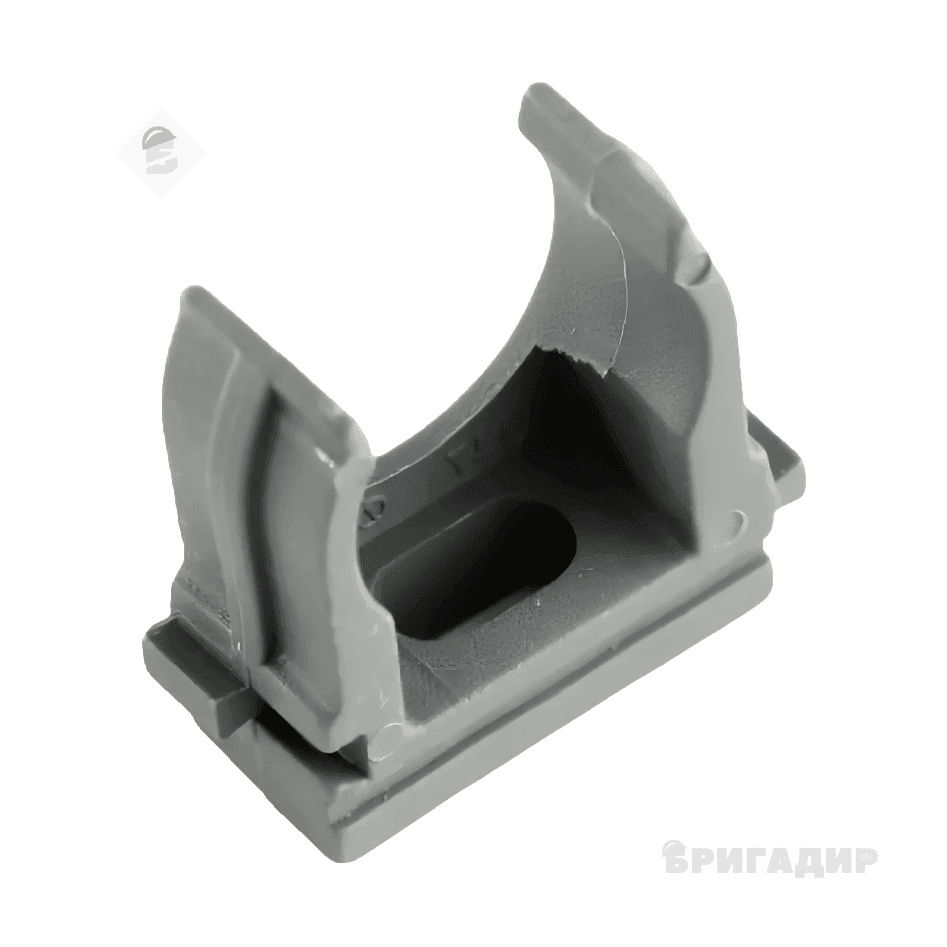 Кліпса для гофри Apro -25мм сіра