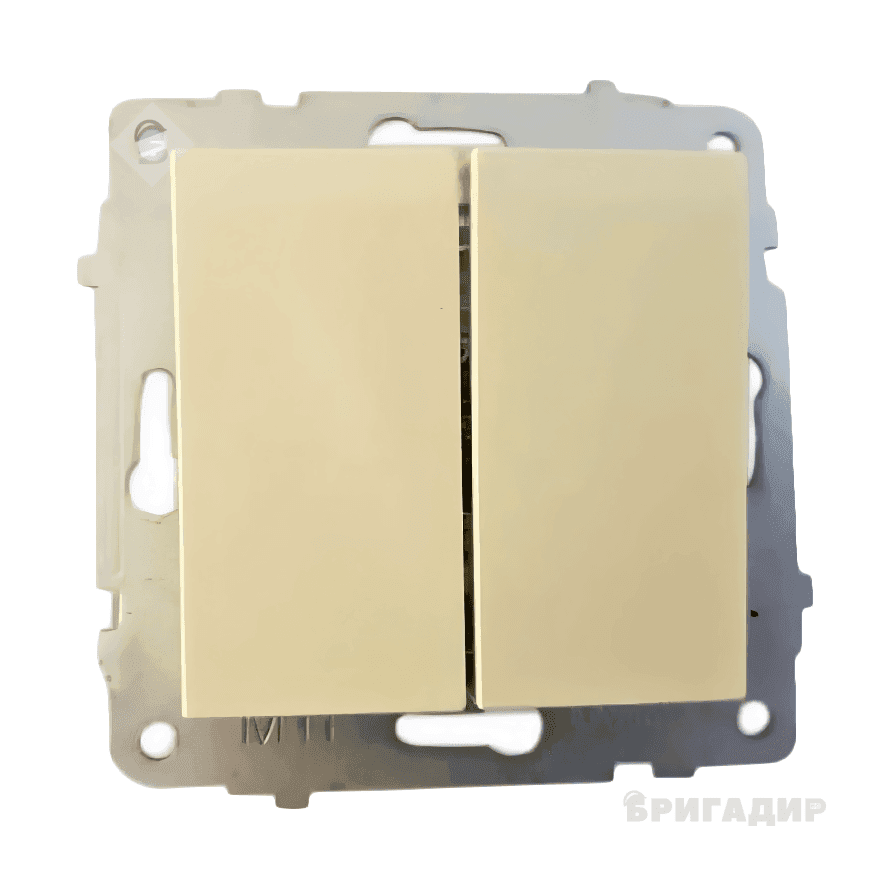 Механізм вимикача 2-клв. Grano кремовий
