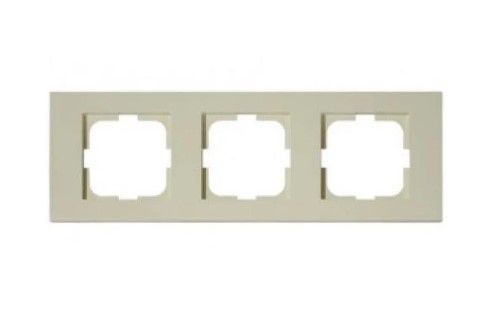 Рамка трійна Grano кремова