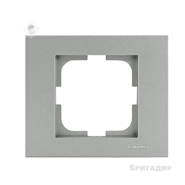 Рамка одинарна Grano срібло