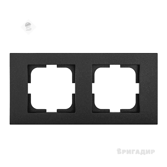 Рамка Grano чорний металік