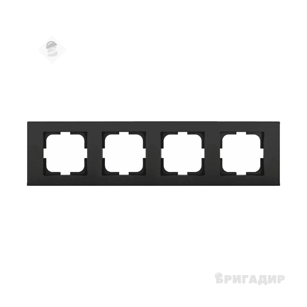 Рамка Grano чорний металік