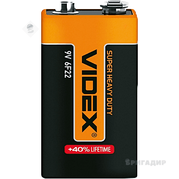 Батарейка VIDEX крона 6F22/9V