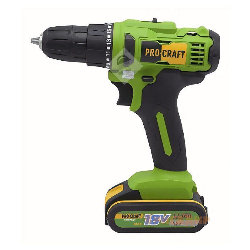 Акумуляторний шуруповерт PROCRAFT PA-18C compact - деталі