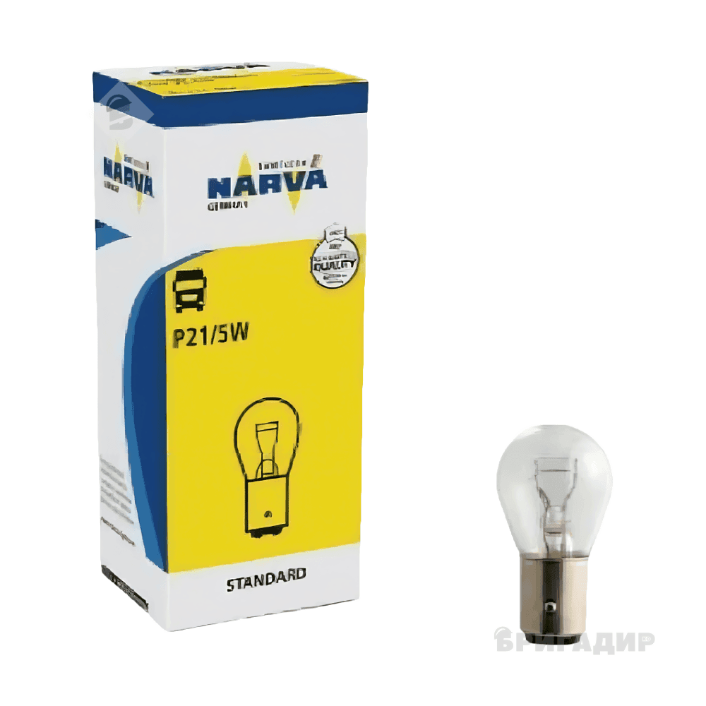 Лампа автомобільна NARVA P21/5W 12V 21/5W BA15s