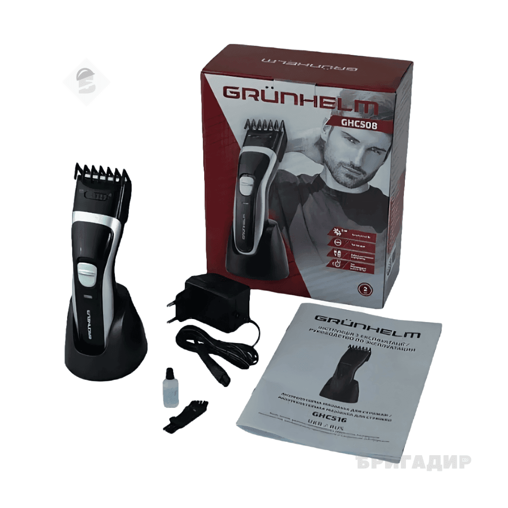Акумуляторна машинка для стрижки Grunhelm CHC508