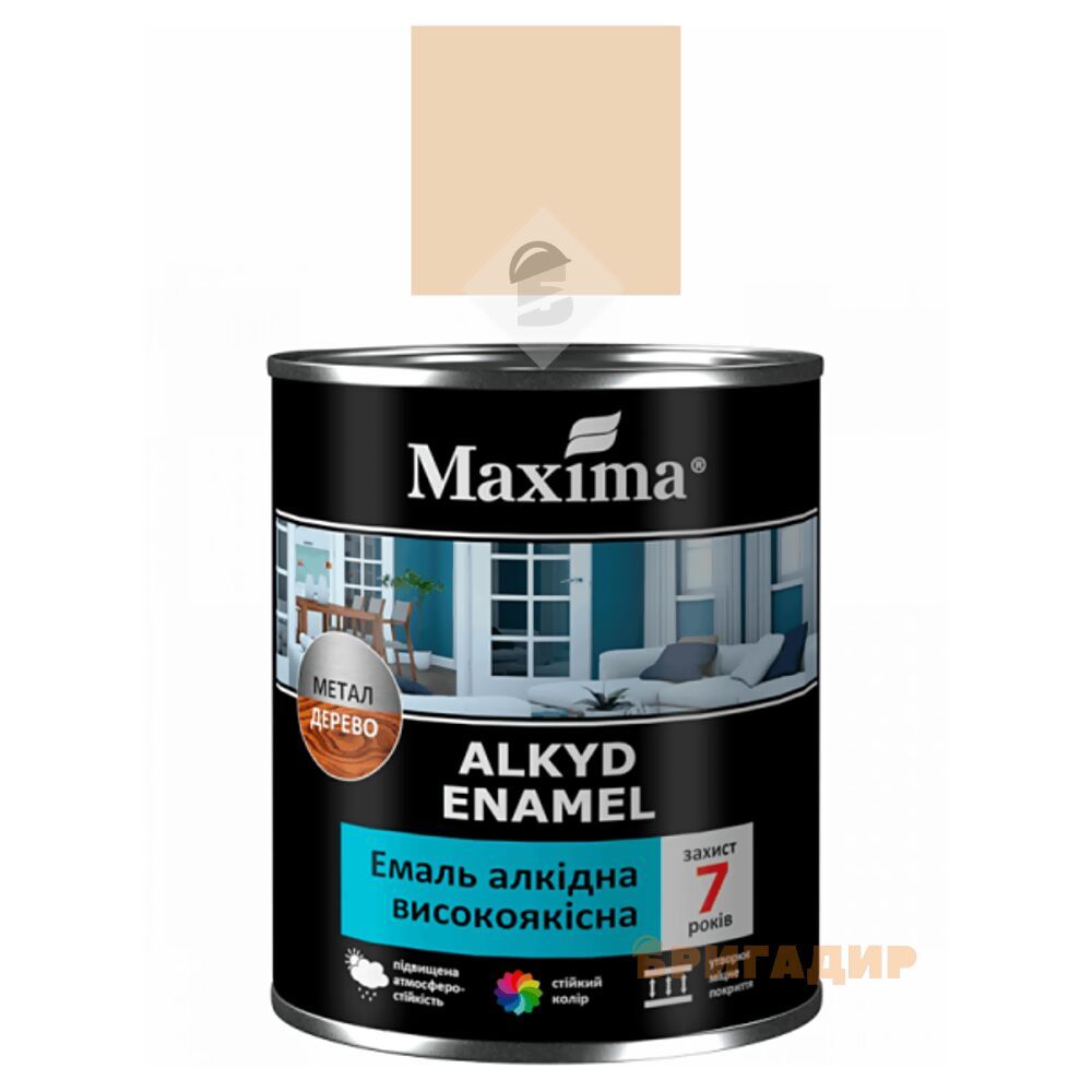 Емаль алкідна Maxima бежева