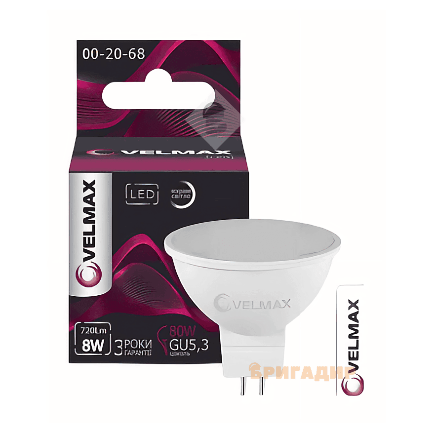 LED лампа VELMAX V-MR16