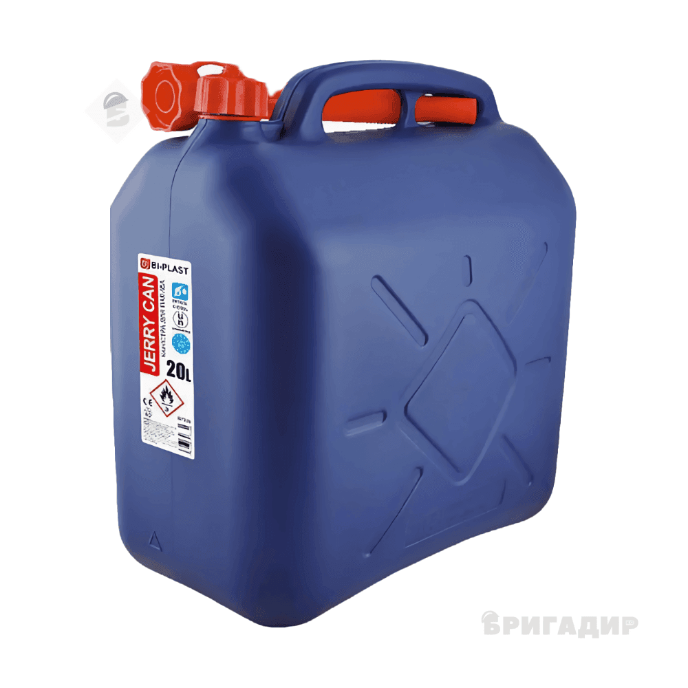 Каністра BI-Plast пластикова HDPE для палива 20 л з лійкою BP-320
