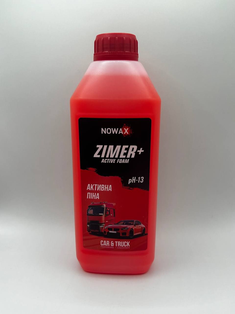ПІНА АКТИВНА СУПЕРКОНЦЕНТРАТ ДЛЯ БЕЗКОНТАКТНОЇ МИЙКИ NOWAX ZIMER+AKTIVE FOAM, 1L NX01158