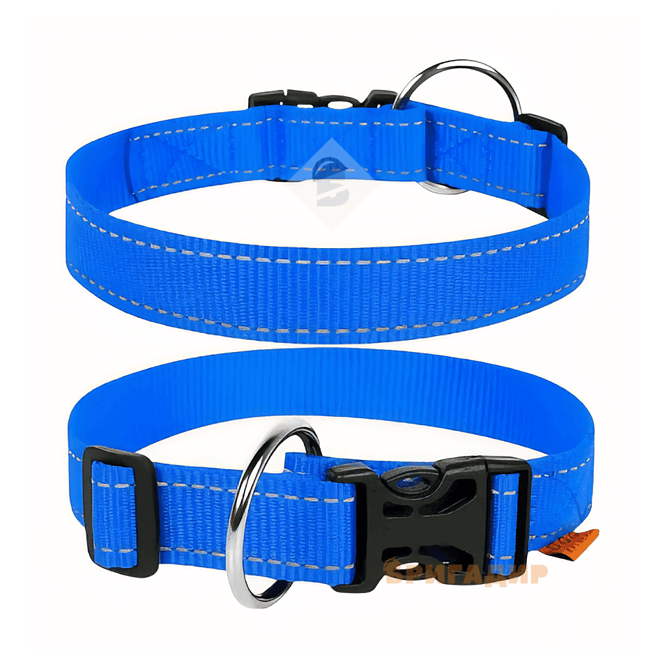 Нашийник регульований нейлоновий синій