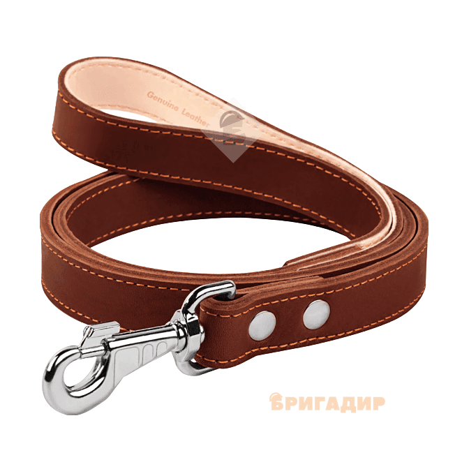 Повідець непрошитий коричневий