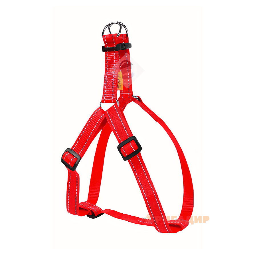 Шлея регульована червона