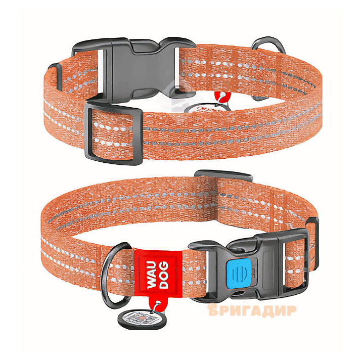 Нашийник WAUDOG Re-cotton помаранчевий