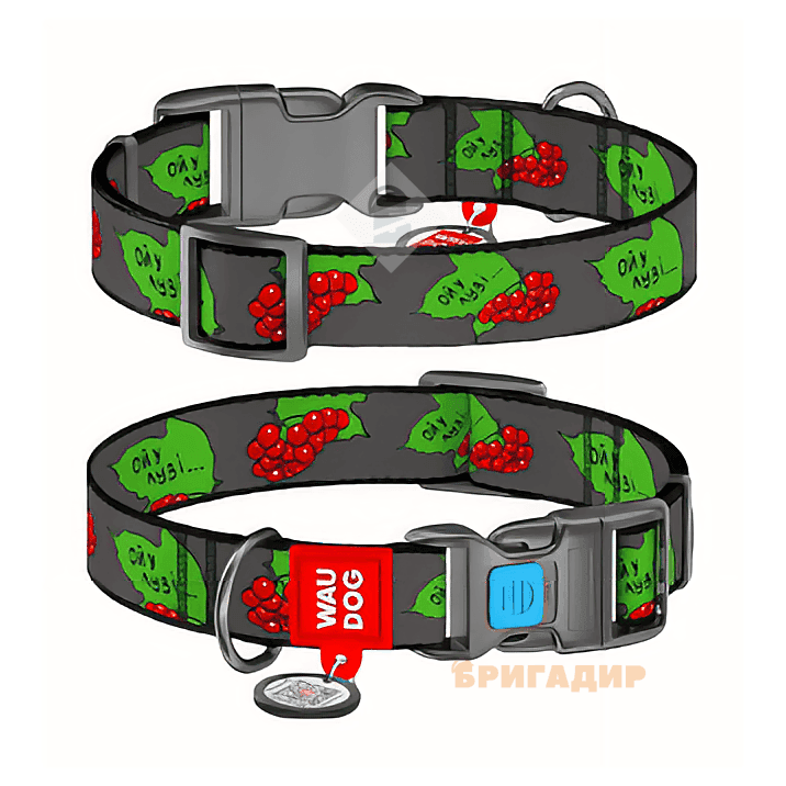 Нашийник WAUDOG Nylon з малюнком Калина