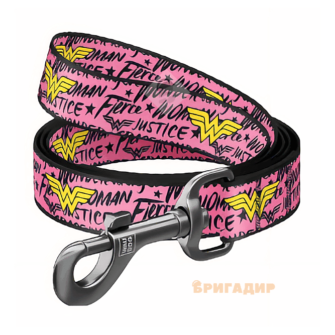 Повідець WAUDOG Nylon з малюнком Диво-жінка