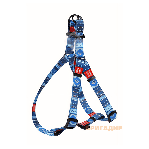 Шлея WAUDOG Nylon Етно синій