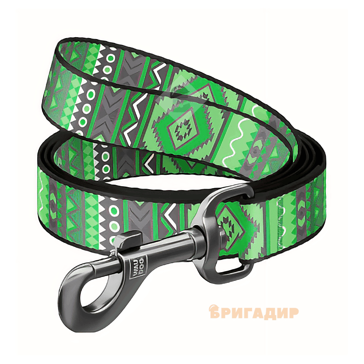 Повідець WAUDOG Nylon Етно зелений