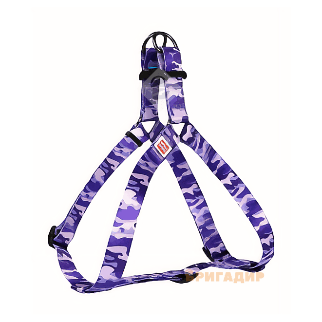 Шлея WAUDOG Nylon Фіолетовий камо
