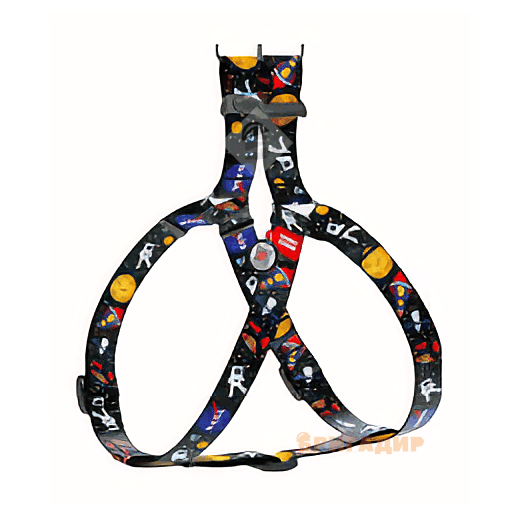 Шлея WAUDOG Nylon з малюнком NASA