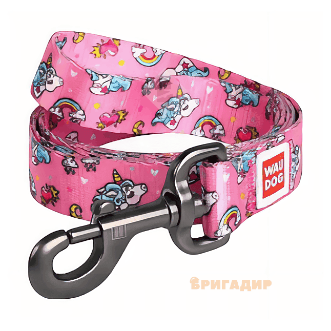 Повідець WAUDOG Nylon з малюнком Єдинороги