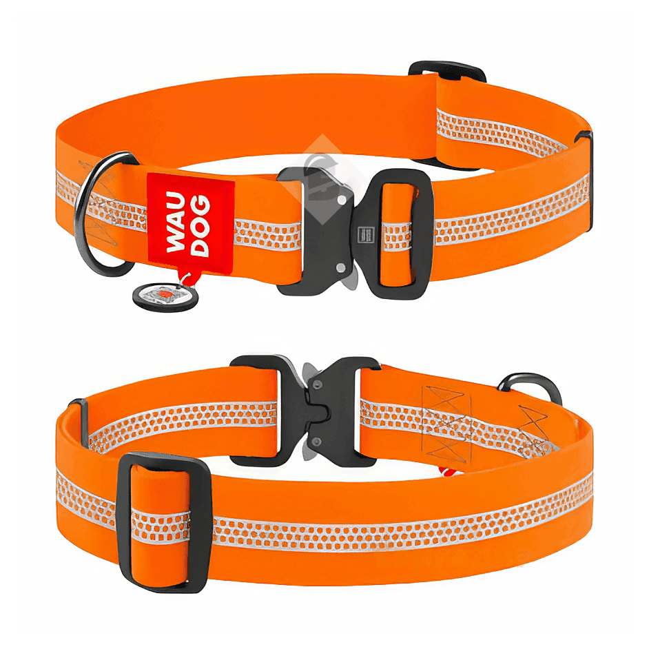 Нашийник WAUDOG Waterproof помаранчевий