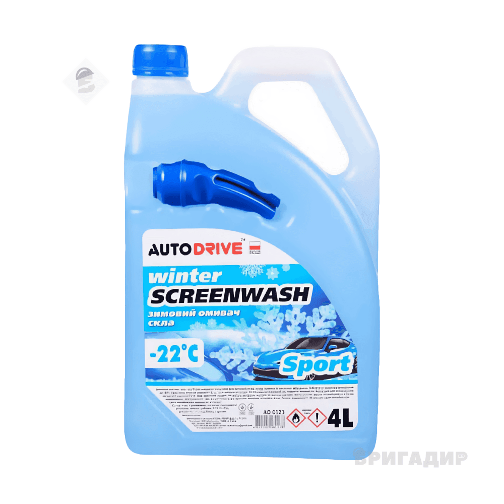 AD0123 Омивач скла зимовий Auto Drive Winter Screenwash Sport -22C, 4Л