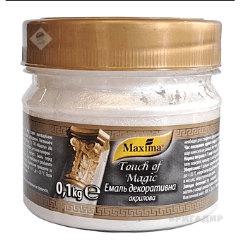 Емаль декоративна акрилова СРІБЛО Maxima