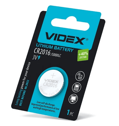 Батарейка Videx CR2016
