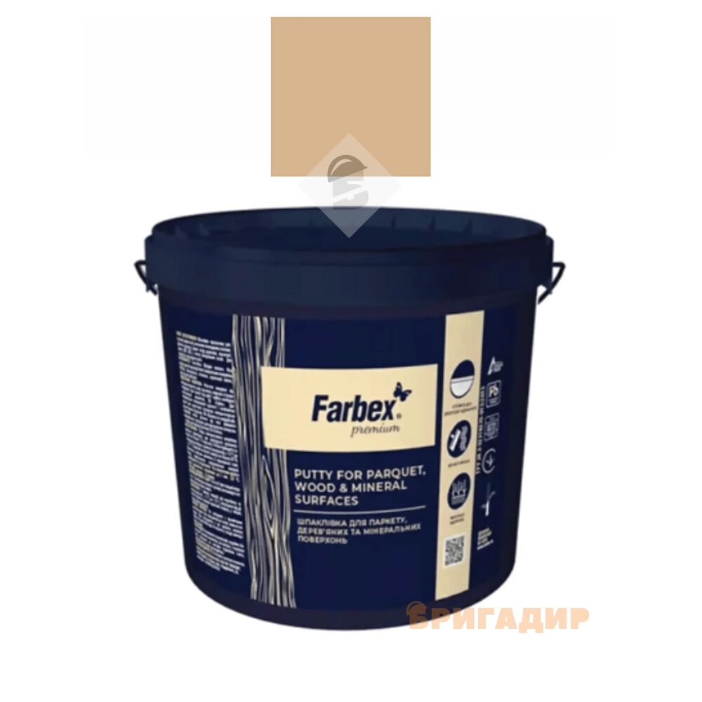 Шпаклівка для паркету, дерев'яних та мінеральних поверхонь Farbex