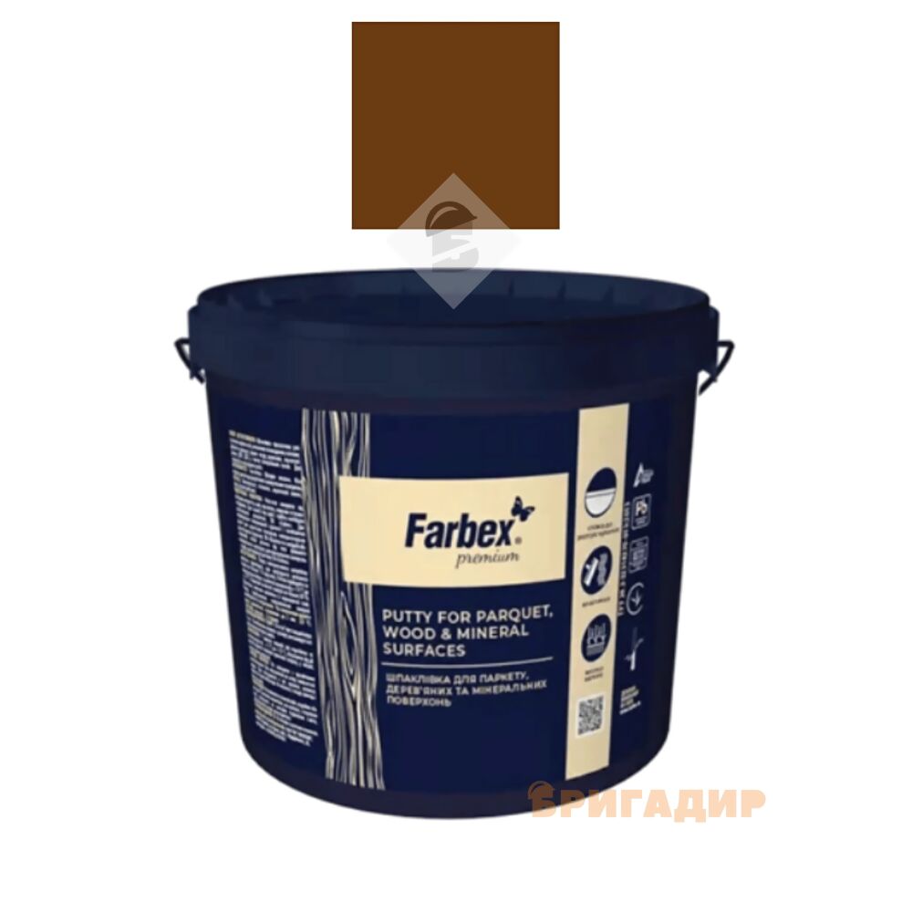 Шпаклівка по дереву Farbex, 0,7 кг, колір Горіх