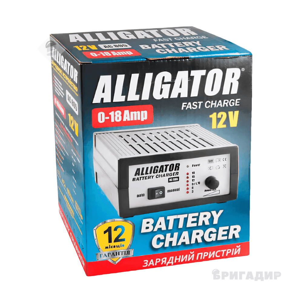 Зарядний пристрій ALLIGATOR АКБ-12 В 18А AC805(L)