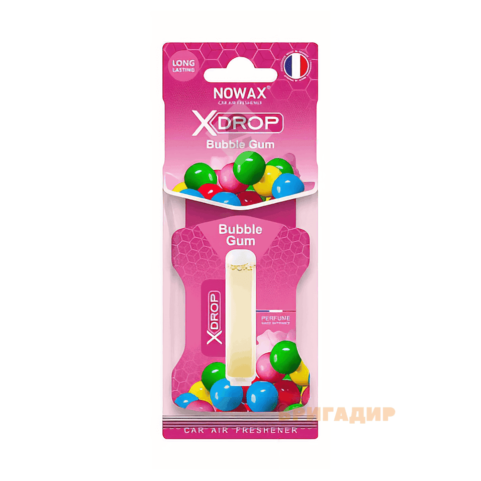 Ароматизатор целюлозний з капсулою Nowax серія X Drop - Bubble gum 00052