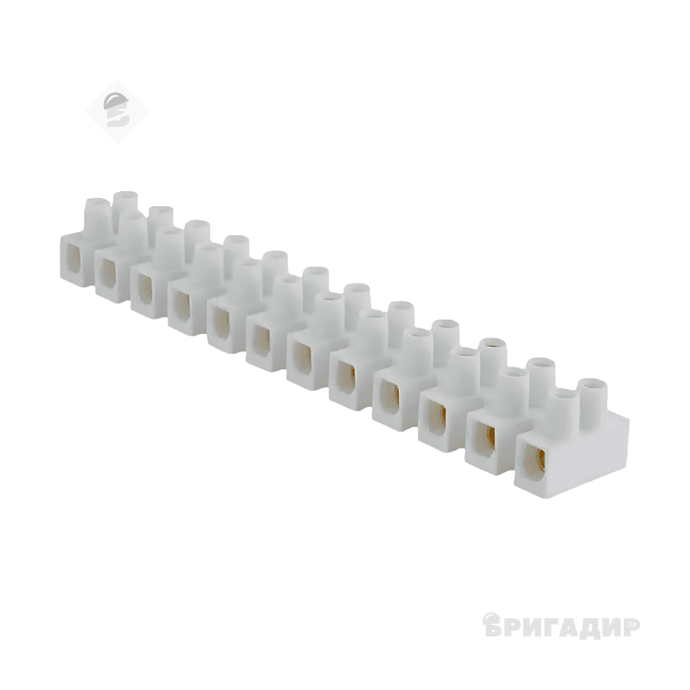 Клемна колодка ізольована 10А/10мм біла