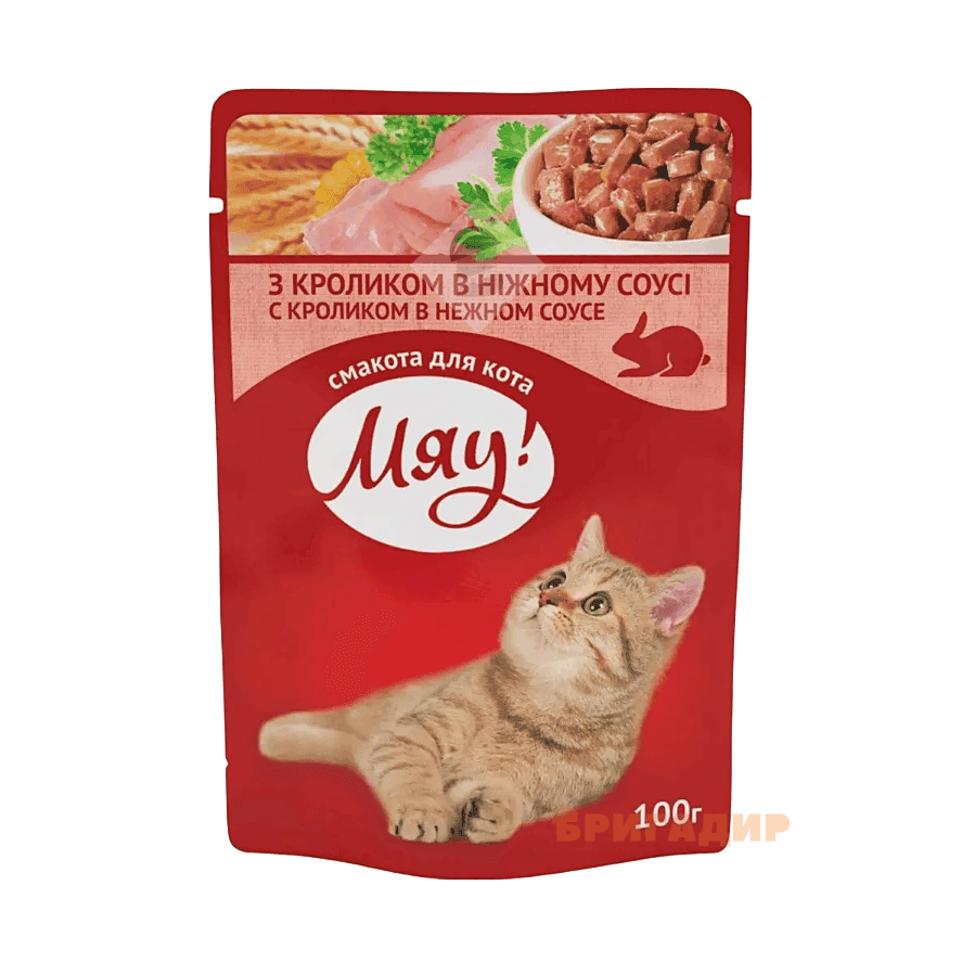 МЯУкорм для котів Кролик у ніжному соусі